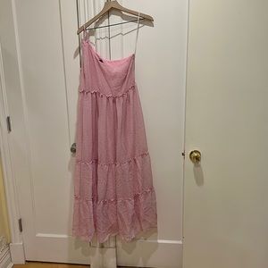 Never worn - maternity one shoulder pink dress